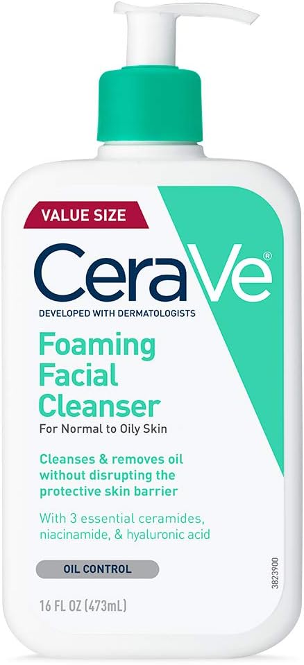 CeraVe Foaming Facial Cleanser for oily skin