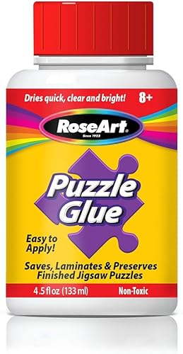 Best RoseArt Jigsaw Puzzle Glue with Applicator Saves Laminates – Top Amazon Pick