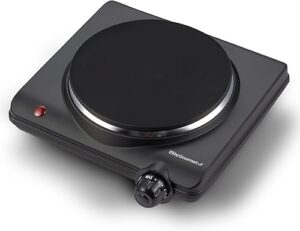 Best Elite Gourmet Countertop Electric Burner 1000W Cast Iron Hot Plate – Top Amazon Pick