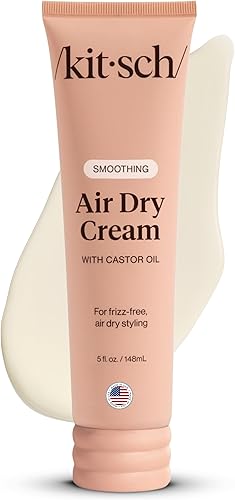 Best Kitsch Smoothing Air Dry Cream for Hair Frizz Control with Castor Oil – Top Amazon Pick