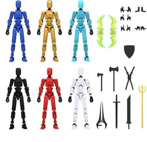 Best MerryXD 6 Pack Assembly Completed T13 3D Action Figures – Top Amazon Pick