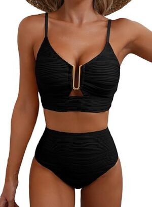 Best Herseas 2 Piece Bikini Set U-Wire Cutout Popular Swimsuit – Top Amazon Pick