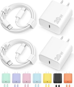 Best iPhone 17 16 15 Charger Fast Charging Type C Chargers USB C Cable with Wall Plug – Top Amazon Pick