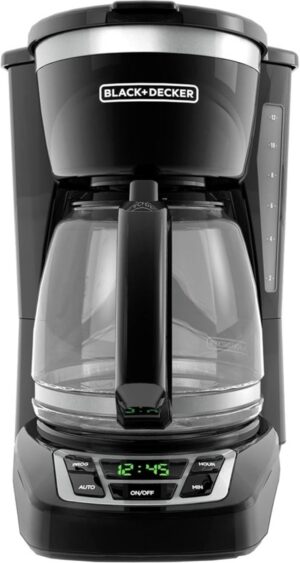 Best BLACK+DECKER 12-Cup Digital Coffee Maker, Programmable, Washable Basket Filter, Sneak-A-Cup, Auto Brew, Water Window, Keep Hot Plate, Black – Top Amazon Pick