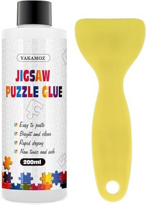 Best YAKAMOZ Clear Jigsaw Puzzle Glue with Precision Applicator – Top Amazon Pick
