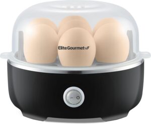 Elite Gourmet Easy Egg Cooker 7-Egg Capacity