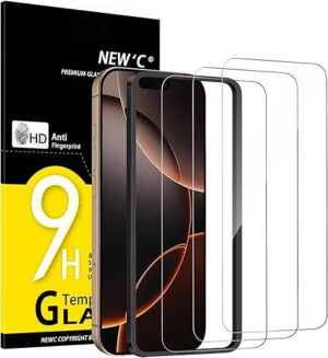 Best NEW’C 3 Pack Designed for iPhone 17 Pro Screen Protector Tempered Glass – Top Amazon Pick