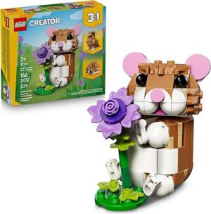 Best LEGO Creator 3 in 1 Cute Hamster with a Flower Building Toy – Top Amazon Pick