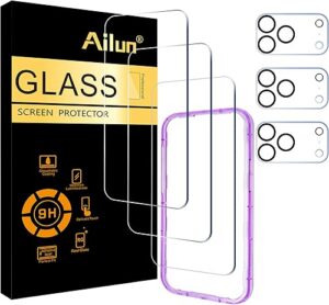 Best Ailun 3 Pack Screen Protector for iPhone 17 Pro Max + 3 Pack Camera Lens Protector with Installation Frame – Top Amazon Pick