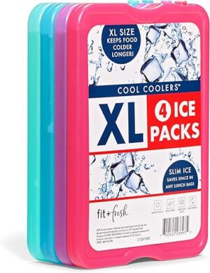 Best Cool Coolers 4 Pack XL Slim Ice Packs for Lunch Boxes – Top Amazon Pick