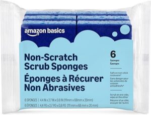 Best Amazon Basics Non-Scratch Dual-Sided Sponges for Nonstick Cookware – Top Amazon Pick