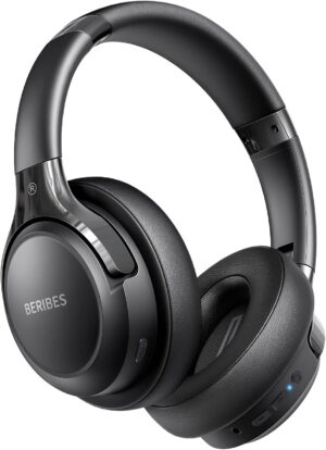 BERIBES Bluetooth Headphones Over Ear 65H Playtime 6 EQ Modes
