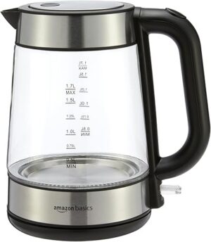 Best Amazon Basics Electric Kettle with Glass Carafe for Tea and Coffee – Top Amazon Pick