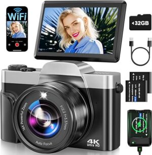 Best 4K Digital Camera for Photography with WiFi 64MP Auto-Focus – Top Amazon Pick