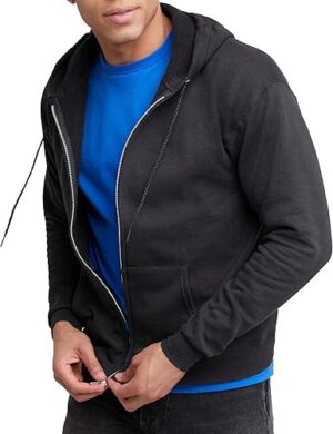 Best Hanes Mens Zip-up Hoodie EcoSmart Fleece Full-Zip Hoodie – Top Amazon Pick