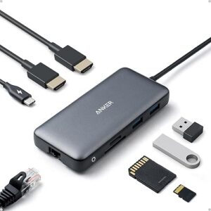 Best Anker Laptop Docking Station Dual Monitor 8-in-1 USB C Hub 4K Dual Monitor Display – Top Amazon Pick