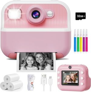 Best Instant Camera Front Rear Dual Selfie Kids Camera 1080P – Top Amazon Pick