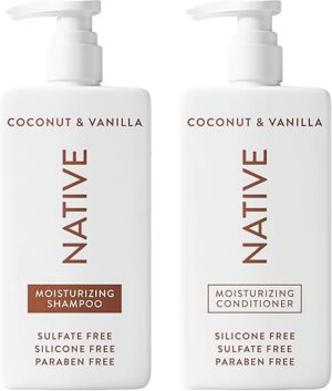 Best Native Coconut & Vanilla Shampoo and Conditioner Natural Ingredients – Top Amazon Pick