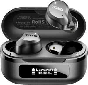 TOZO NC9 Hybrid Active Noise Cancelling Wireless Earbuds