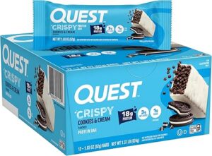 Best Quest Nutrition Crispy Cookies and Cream Hero Protein Bar 12 Count – Top Amazon Pick