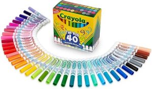 Best Crayola Ultra Clean Washable Markers 40ct Broad Line – Top Amazon Pick