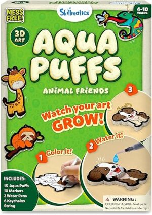 Best Skillmatics Aqua Puffs 3D Art Kit Animals Mess-Free Creative – Top Amazon Pick