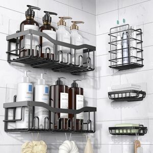 Best EUDELE Adhesive Shower Caddy 5 Pack Rustproof Stainless Steel – Top Amazon Pick