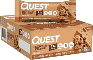 Best Quest Nutrition Chocolate Chip Cookie Dough Protein Bars 12 Count – Top Amazon Pick