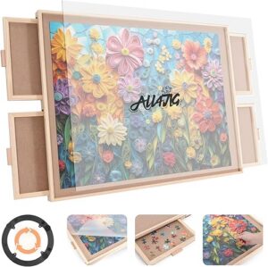 Best ALL4JIG 1500 Pieces Rotating Puzzle Board with 4 Drawers – Top Amazon Pick