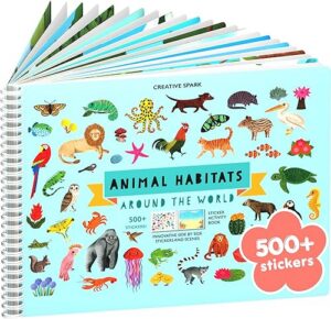 Best Animals Habitat 500+ Kids Sticker Book by Cupkin Toddler – Top Amazon Pick