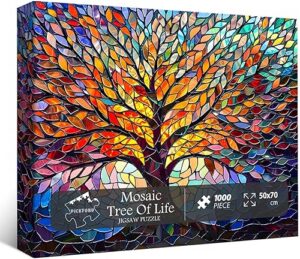 Best PICKFORU Stained Glass Puzzle Tree of Life Puzzles for Adults – Top Amazon Pick