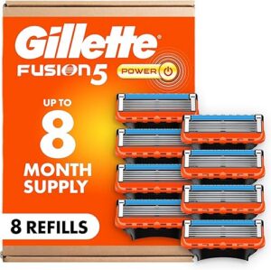 Best Gillette Fusion5 Power Razor Blade Refills for Men 8 Count – Top Amazon Pick