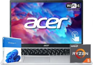 Best acer Aspire 3 2026 Touchscreen Laptop | AMD Ryzen 5 7520U CPU(beat Intel i7-1165G7) | 15.6″ FHD Display | 16GB DDR5 RAM | 256GB SSD | Wi-Fi 6 | Windows 11 | Business, Study & Productivity – Top Amazon Pick