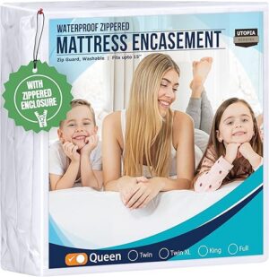 Best Utopia Bedding Mattress Protector Zippered Queen Size – Top Amazon Pick