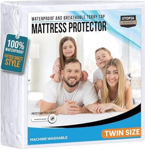 Best Twin Size Mattress Protector Waterproof Premium 200 GSM – Top Amazon Pick