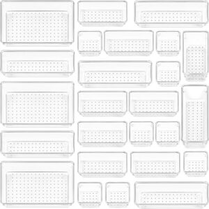 Best Vtopmart 25 PCS Clear Plastic Drawer Organizers Set 4-Size – Top Amazon Pick