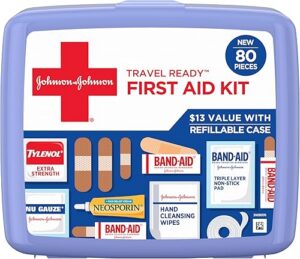 Best BAND-AID Brand Travel Ready Portable Emergency First Aid Kit – Top Amazon Pick