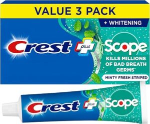 Best Crest + Scope Whitening Toothpaste Pack of 3 5.4 Oz – Top Amazon Pick