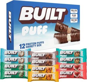 Best BUILT Bar Puff Protein Bars Variety Pack 15-17g Protein – Top Amazon Pick