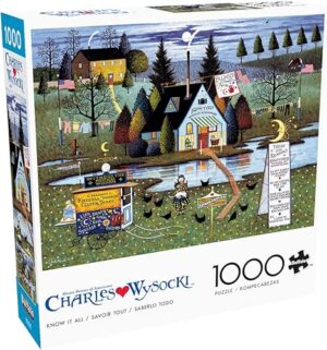 Best Buffalo Games Charles Wysocki Know It All 1000 Piece Puzzle – Top Amazon Pick