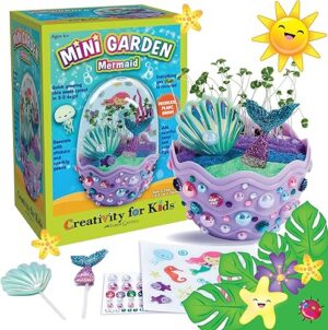 Best Creativity for Kids Mini Garden Mermaid Terrarium Kit – Top Amazon Pick