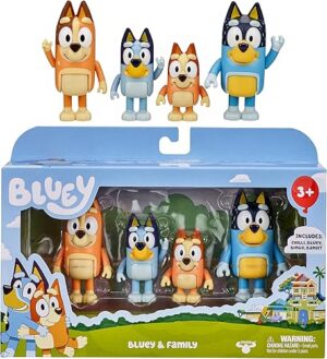 Best Bluey Family Figure Pack of 4 Robust Poseable Characters – Top Amazon Pick