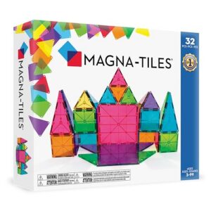 Best MAGNA-TILES Classic 32-Piece Magnetic Construction Set, The ORIGINAL Magnetic Building Brand – Top Amazon Pick