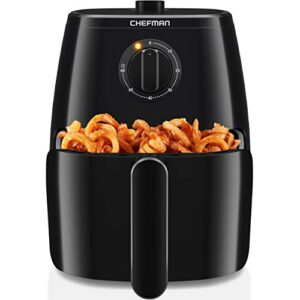 Best Chefman TurboFry 5-Quart Air Fryer, Integrated 60-Minute Timer for Healthy Cooking, Cook with 80% Less Oil, Adjustable Temperature Control, Nonstick Dishwasher-Safe Basket and Tray, Black – Top Amazon Pick